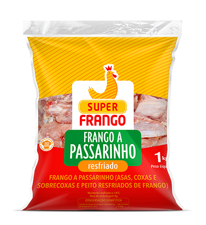 Celeiro Supermercado  Frango Passarinho Temperado Super Frango 800gr